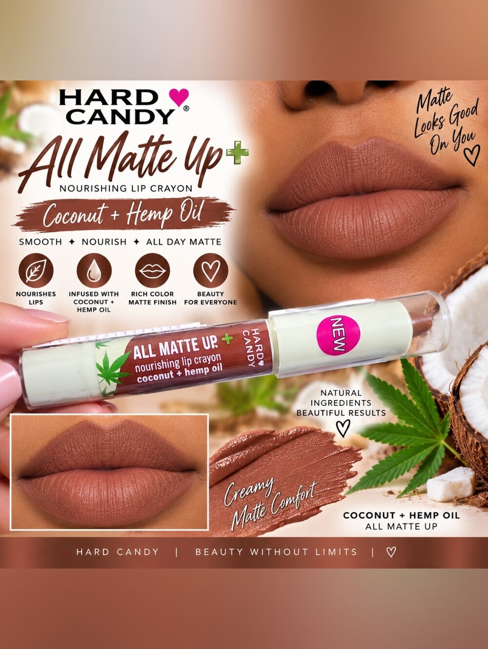 Hard Candy All Matte Up Nourishing Lip Crayon 1783